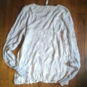 Bohemian Lace Back Sweater